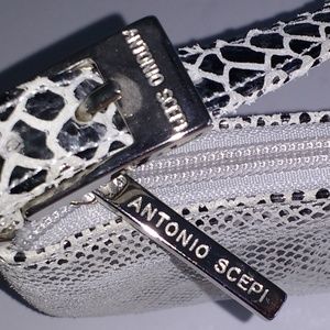 Antonio Scepi snake-embossed leather bag Italy